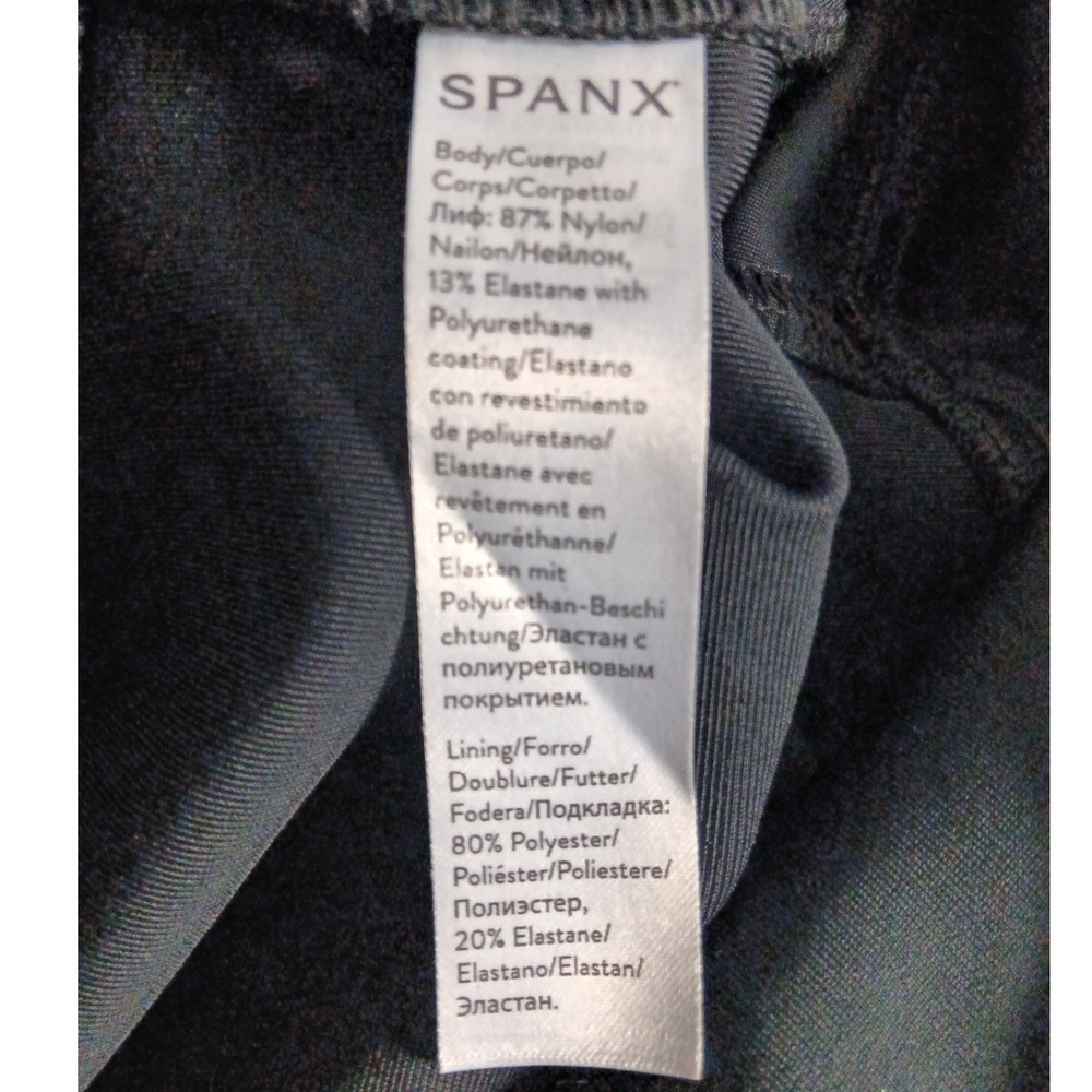 SPANX Faux Leather Leggings Black‎ High Waisted Full Length M M - Picture 5 of 10